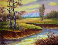 Նկար Ձեռքի Աշխատանք Ոսկե Աշուն 60X50